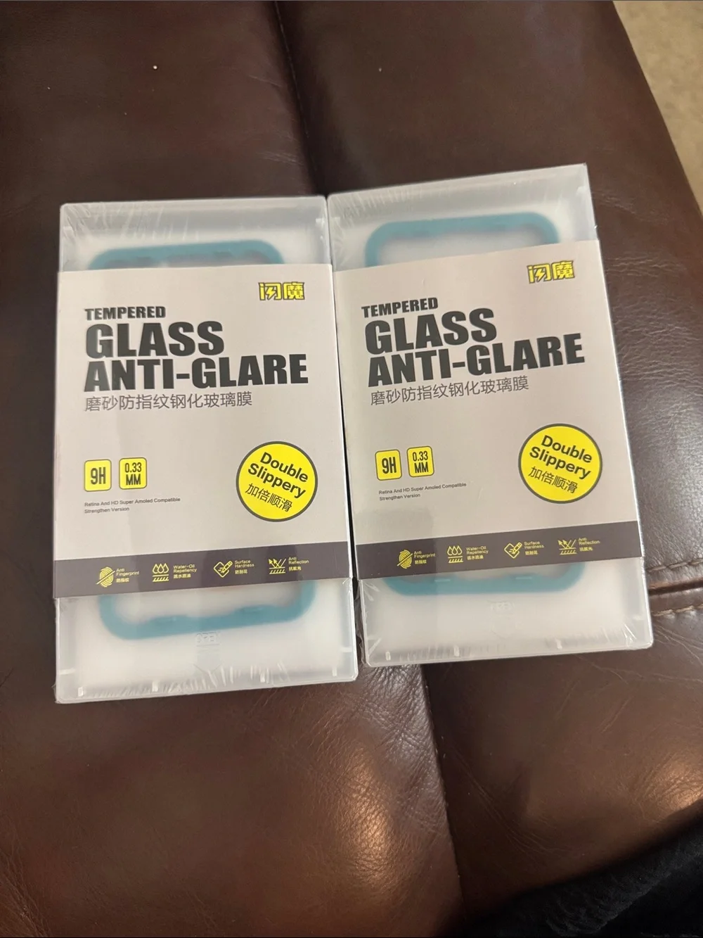 Two packs iPhone X/XS glass anti-glare (2 pcs each)
